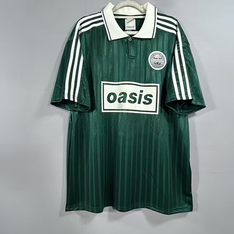 thumbnail for 2526 Oasis Oasis Band No. 25 Co-Branded Jersey Black Blue Short Sleeve Soccer Jersey Jersey Breathable and Quick Dry