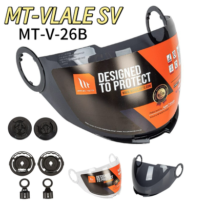 MT VIALE SV头盔镜片半盔镜片MT-V-26B镜片替换镜片原厂镜片卡扣
