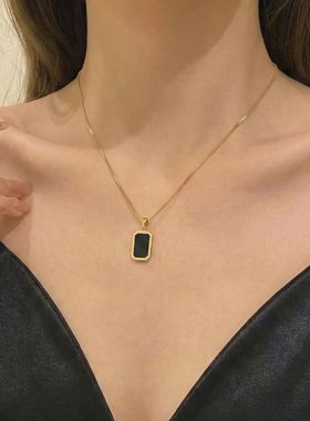 钛钢女锁骨毛衣链2025新款潮