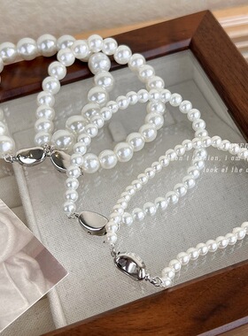 法式施家珍珠手链女款豌豆串珠手串2023新款爆款轻奢高级手环手镯