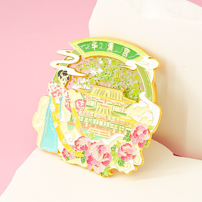 西安博物馆金属冰箱贴陕西华清宫钟鼓楼文创旅游风景纪念品伴手