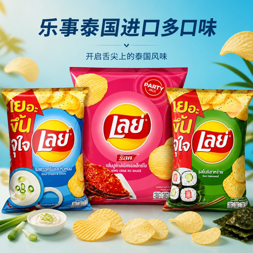 泰国进口乐事lays薯片