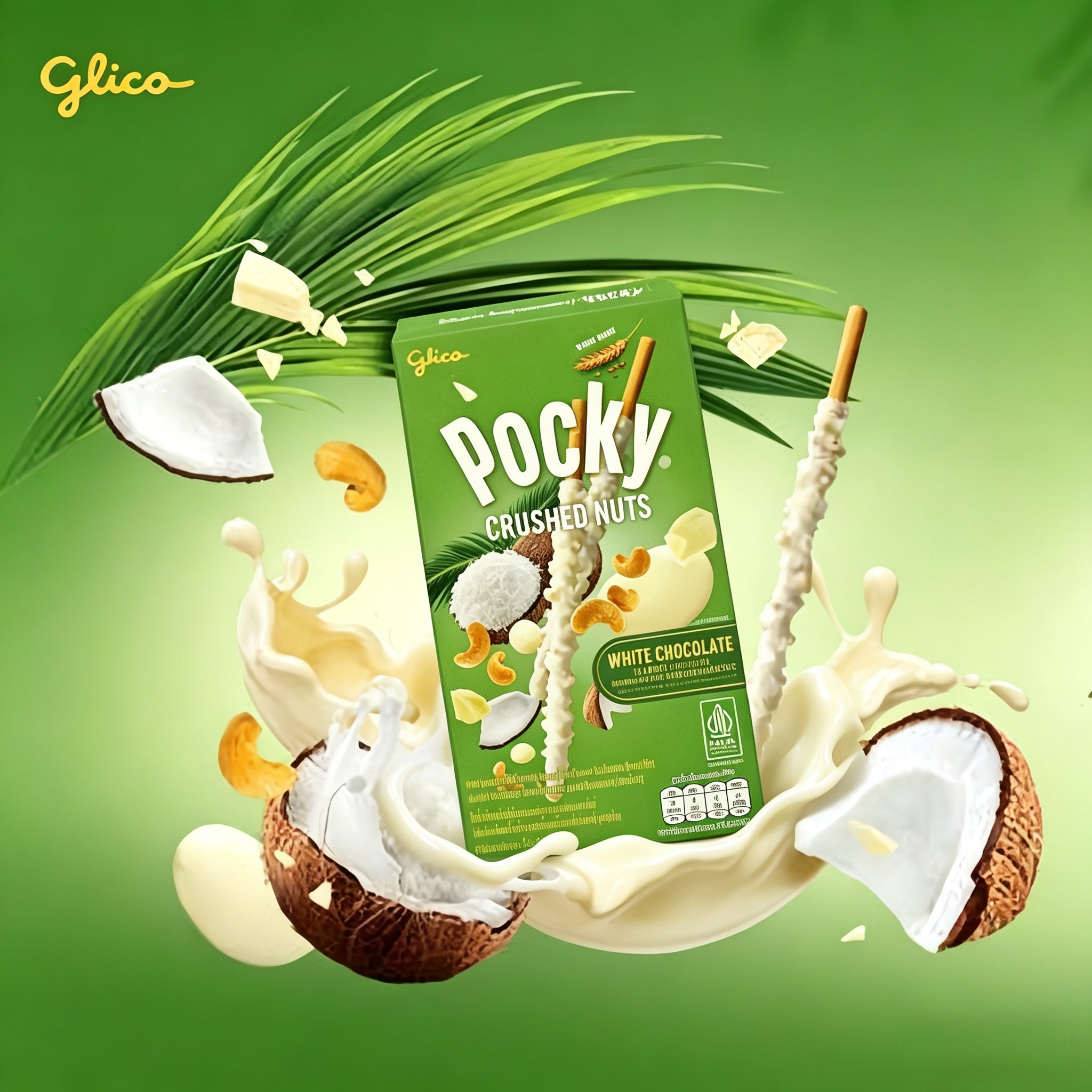 泰国POCKY格力高glico百力滋巧克力涂层注心棒棒饼干休闲零食盒装