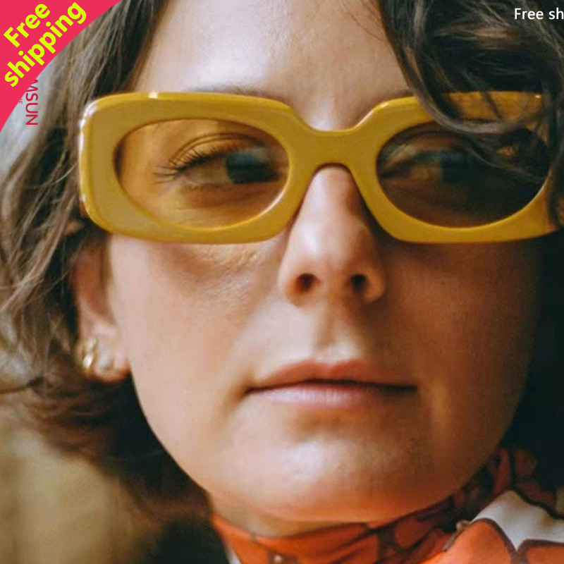 糖果色方框太阳镜复古ins墨镜