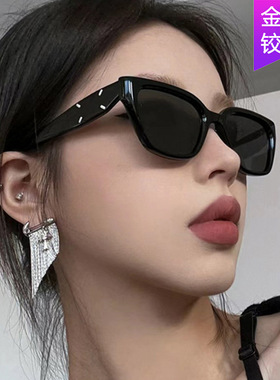 方形墨镜防紫外线欧美女猫眼