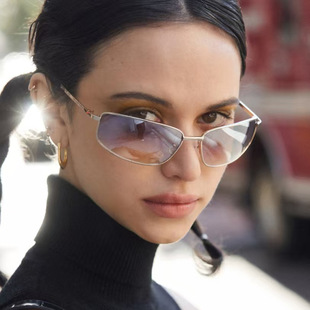 Oval sunglasses y2k辣妹墨镜女椭圆太阳镜欧美太阳眼镜防紫外线