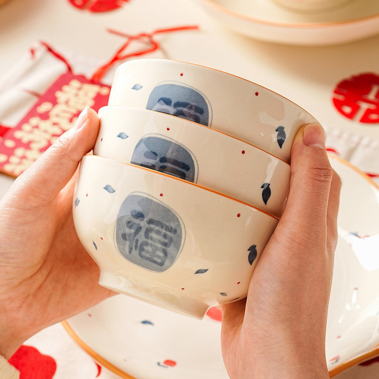 特别好看的吃米饭碗个人专用陶瓷蒸汤面碗酸奶碗碟盘餐具2026新款,餐饮具,碗,淘宝优惠券,粉丝福利购,淘宝优惠卷