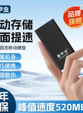 黑甲虫移动固态硬盘512g高速移动硬盘256gType-C手机1tMAC外接ssd
