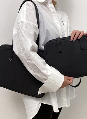 防震轻薄纯色简约手提单肩笔记本电脑包13.3/14寸iPad11寸保护套