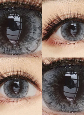 黛西灰色美瞳大直径14.5正装官网半年抛女旗舰店隐形眼镜盒TN