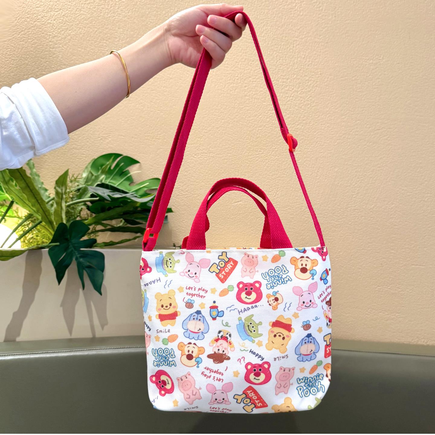 儿童包学生斜挎小包帆布袋拉链手提零食袋幼儿园可爱卡通总动员女