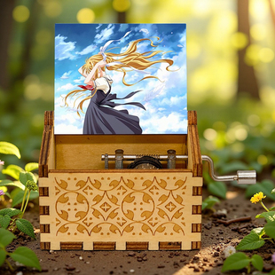 鸟之诗AIR手摇音乐盒tori no uta八音盒木质迷你创意女孩生日礼物