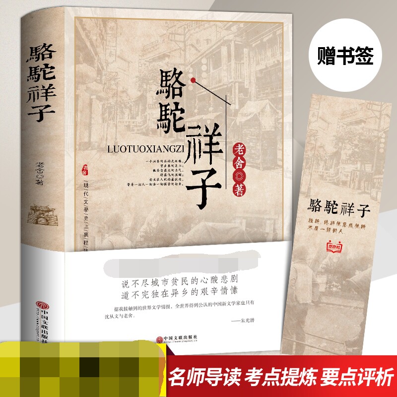 骆驼祥子老舍包邮初中正版初中生课外阅读X原著作品集中学生七年级语文课外阅读推荐 12-15岁小学生青少年书籍