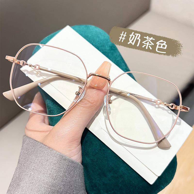 素颜神器大框近视眼镜女款