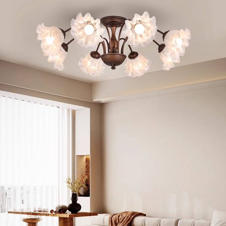 法式中古风客厅卧室餐厅吸顶灯