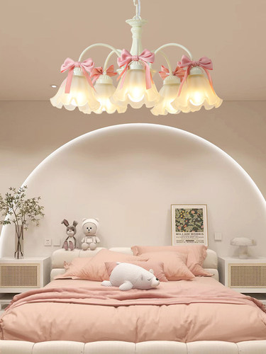 客厅卧室儿童房法式奶油风吊灯