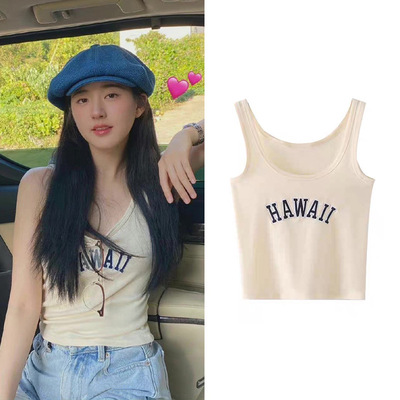 网红同款吊带背心女夏外穿短跑步