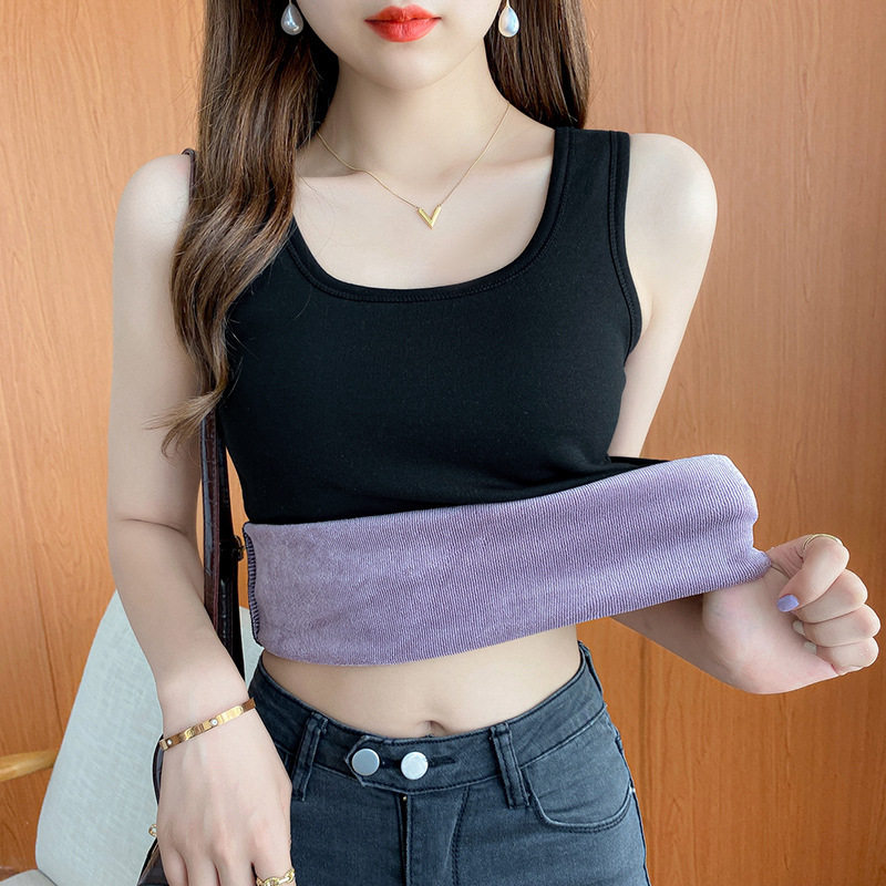 新款保暖背心女内穿无痕加绒加厚修身秋冬无袖打底上衣马甲,女士内衣/男士内衣/家居服,保暖背心,淘宝优惠券,粉丝福利购,淘宝优惠卷