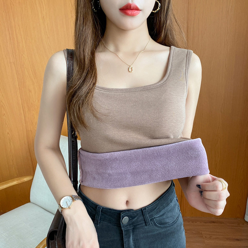 秋冬新款保暖背心女内衣一体绒加绒保暖加厚上衣女内搭打底衫,女士内衣/男士内衣/家居服,保暖背心,淘宝优惠券,粉丝福利购,淘宝优惠卷