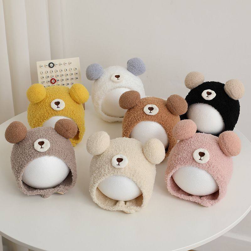 秋冬婴儿帽子婴幼儿小熊包头女童绒帽保暖可爱宝宝冬天防寒护耳,童装/婴儿装/亲子装,帽子,淘宝优惠券,粉丝福利购,淘宝优惠卷