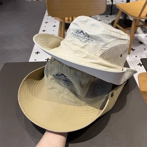 夏季遮阳帽男女徒步登山防晒帽