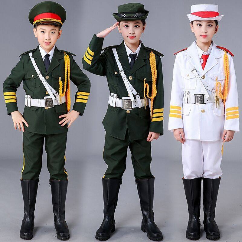 儿童升旗手服装国旗班中小学生仪仗队护卫队礼兵服护旗手演出服装