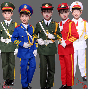 升旗手服装儿童国旗班仪仗队套装小学生鼓号队少儿升国旗礼服服装