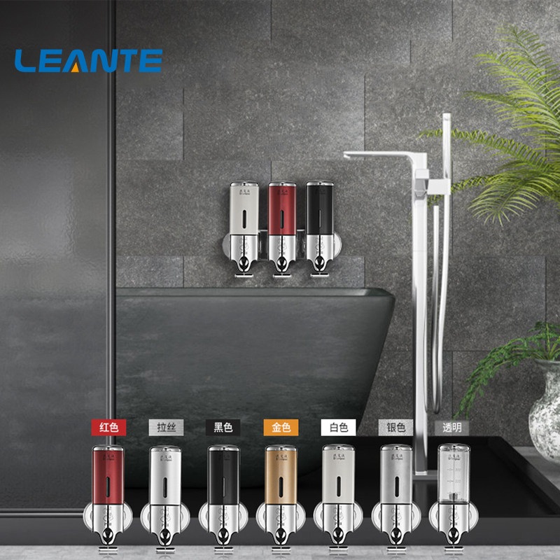 酒店浴室沐浴液盒不锈钢皂液器壁挂式洗发水露洗手液按压瓶子盒子,家装主材,皂液器,淘宝优惠券,粉丝福利购,淘宝优惠卷