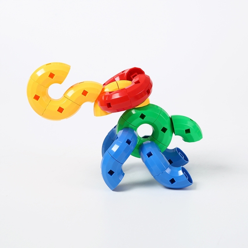 加工定制感统幼儿园万变旋转拼插积木塑料玩具儿童益智拼接