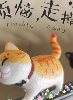 猫咪办公室桌面电脑趴趴小摆件
