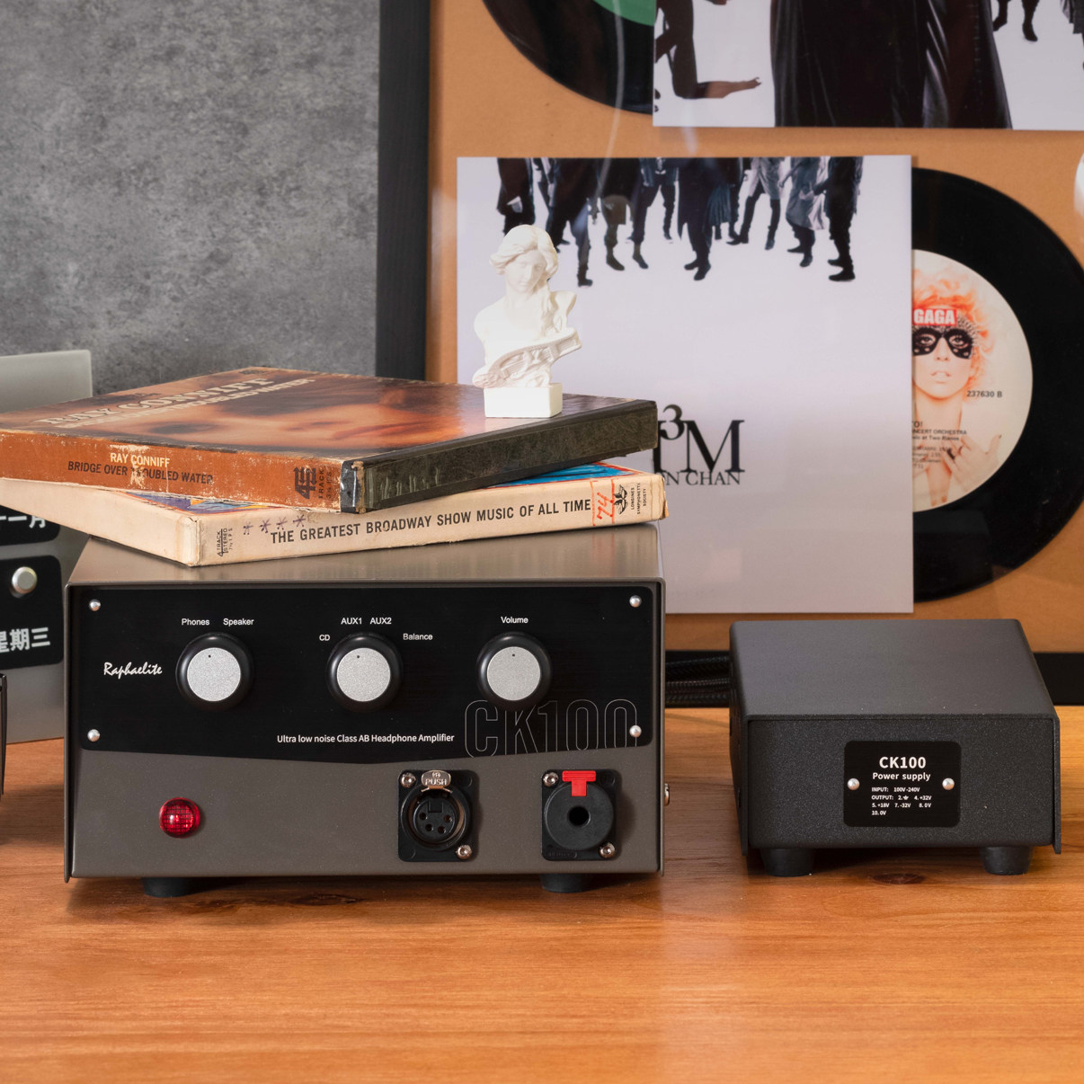 拉菲尔晶体管CK100耳放+功放 桌面系统  为平板和低效率耳机定制