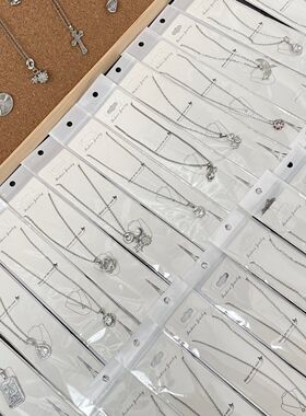 冲量特价韩版简约钛钢项链女百搭不掉色吊坠夜市地摊饰品混批