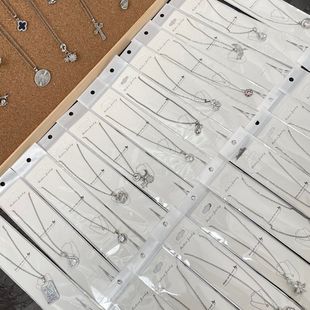 冲量特价 简约钛钢项链女百搭不掉色吊坠夜市地摊饰品混批 韩版