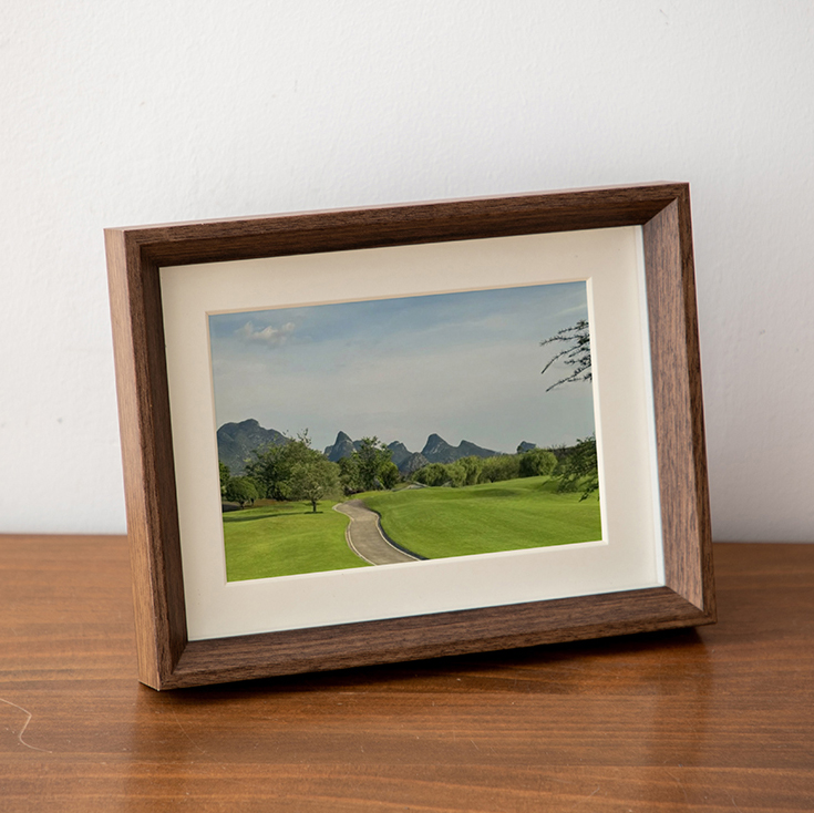 diy洗照片做成相框空框6复古实木质感摆台挂墙相册10寸摆件高级感