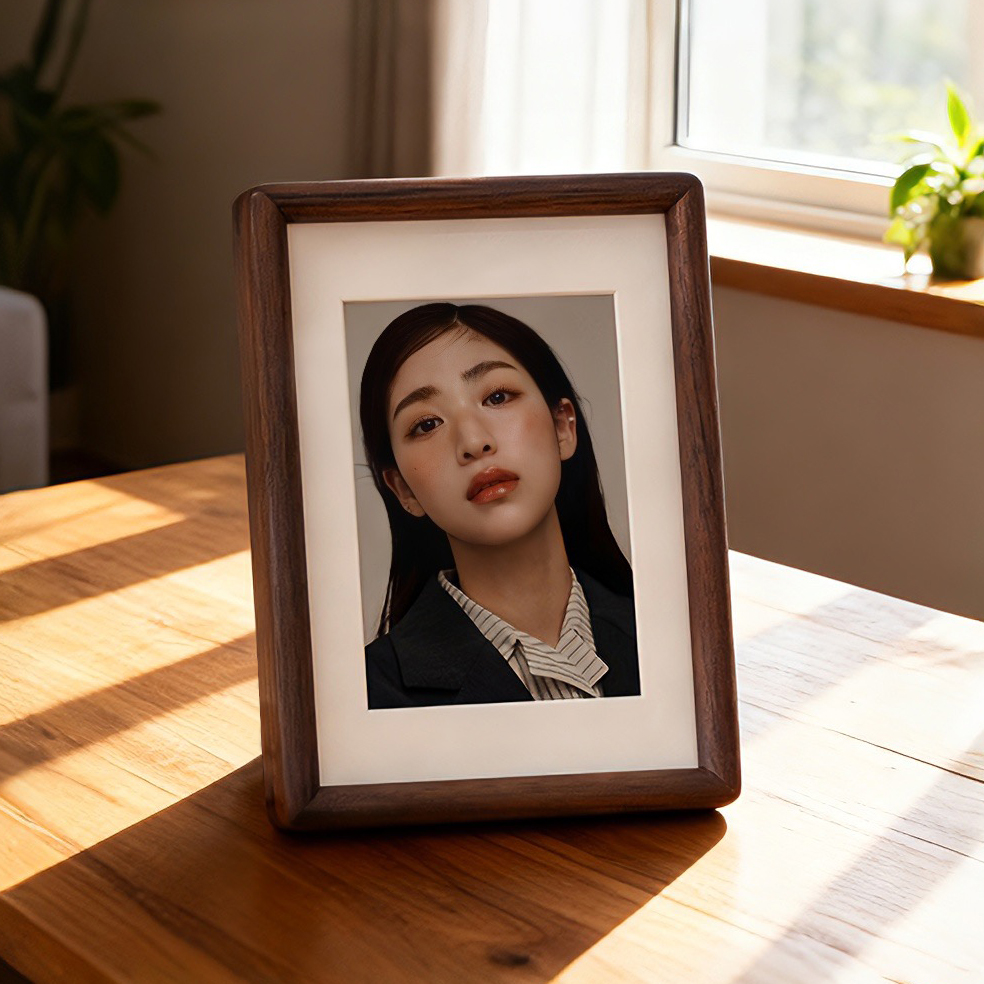 黑胡桃木柚木榫卯相框洗照片