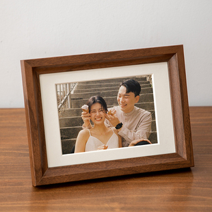 洗照片做成相框摆台相册高级感6寸7寸8加打印diy定制画框挂墙空框