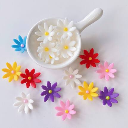 巧克力翻糖小花梅花雏菊蛋糕装饰摆件甜品西点装饰妈妈母亲节插件