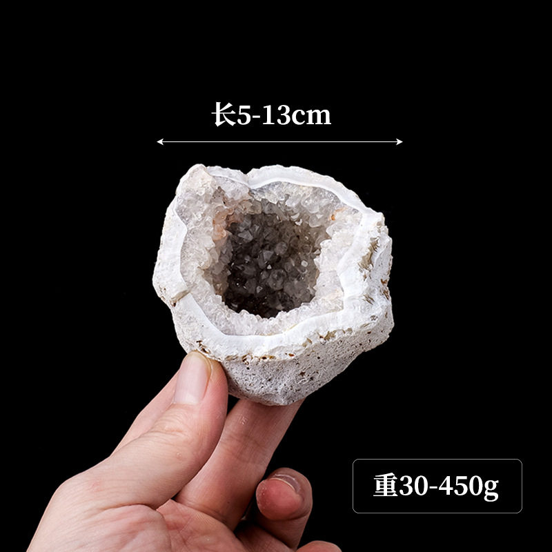 正品天然水晶玛瑙晶洞矿石标本 水晶原石裸石晶洞家居装饰聚宝盆