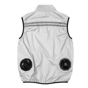 新款降温风扇服制冷空调服薄款男式马甲背心情侣防晒衣工人