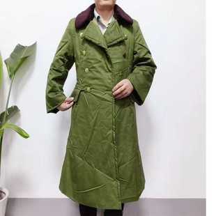 库存正品退役老款涤卡铜扣85式棉大衣军绿冬季老款加厚防寒保暖