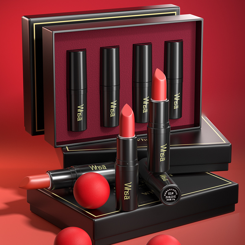 Whsa倾城慕色哑光丝绒口红学生女