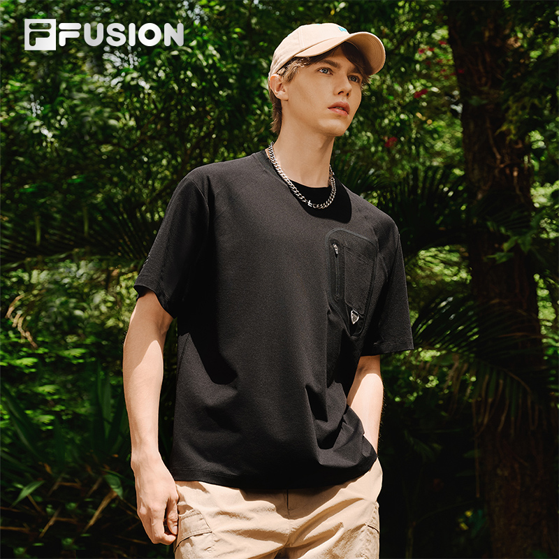 FILAFUSION斐乐潮牌短袖T