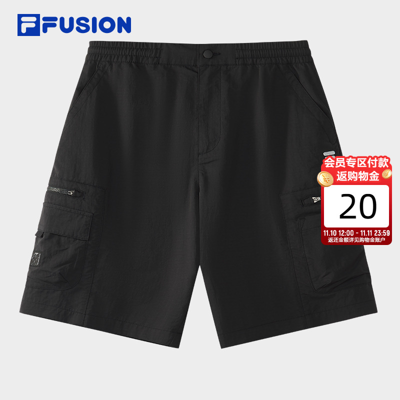 FILAFUSION斐乐潮牌梭织五分裤