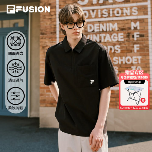 FILAFUSION斐乐POLO衫男夏季
