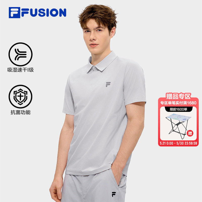 FILA FUSION斐乐潮牌男士短袖POLO衫26夏新款运动上