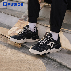 FILA FUSION斐乐潮牌情侣KICK板鞋男鞋秋冬款革面休闲运动鞋女鞋