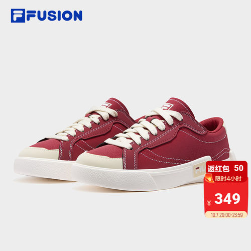 FILAFUSION情侣板鞋丨复古红色