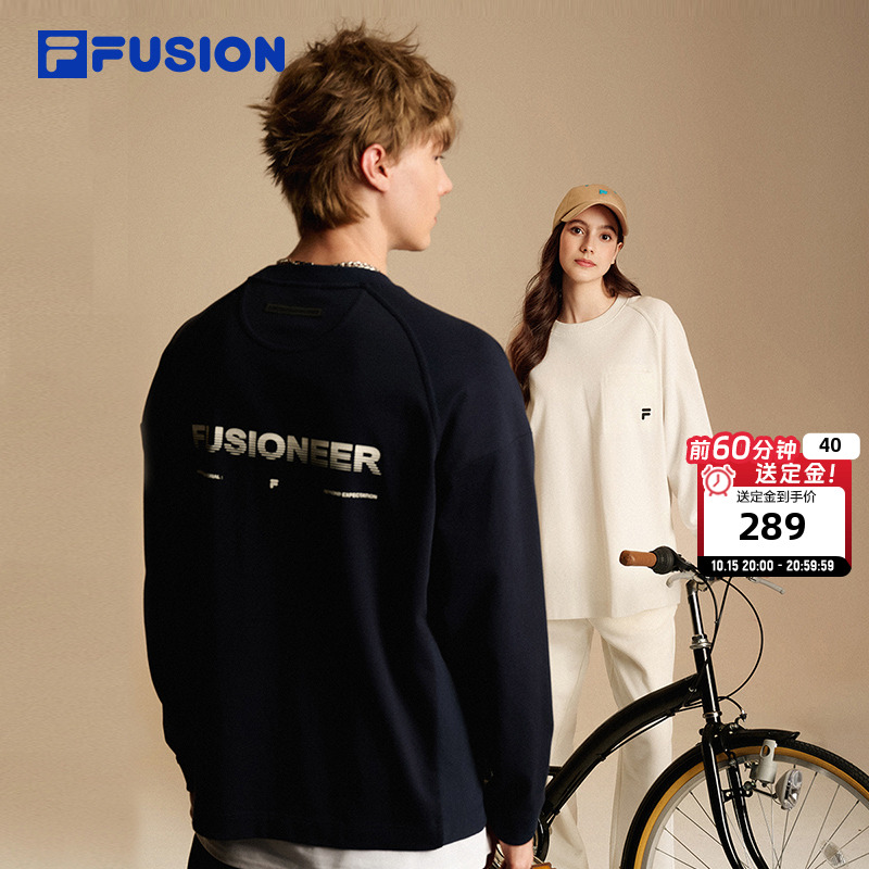FILAFUSION斐乐潮牌针织长袖衫