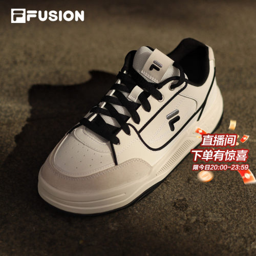 FILAFUSION情侣小白鞋休闲板鞋