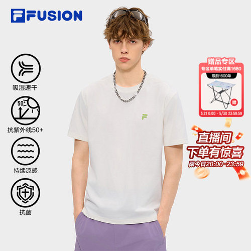 FILAFUSION斐乐男子短袖T